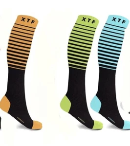 Extreme Fit Mens Graduated Compression knee High Socks 3 Pair New - Picture 1 of 10