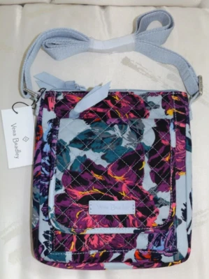 Bolso Bandolera VERA BRADLEY RFID Mini Hipster - Flores de Neón - Nuevo con Etiquetas Foto 1 de 4