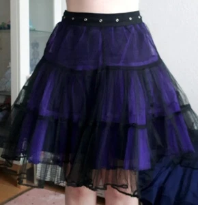 Tripp Tüllrock lila schwarz, Größe S rock tüll gothic - Bild 1 von 3