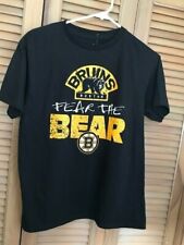 Boston Bruins Fear The Bear Boys Short Sleeve T-shirt Size Large