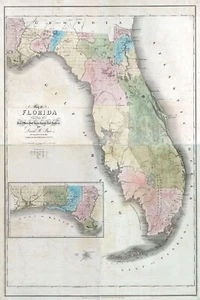 1839 Map of Florida - Picture 1 of 6