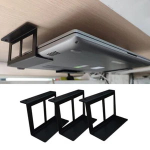4.8-6.8cm Under Desk Laptop Holder Mount Bracket With Screws For Macbook Storage - Afbeelding 1 van 14