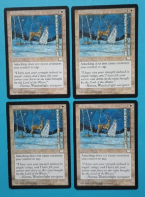 Magic the Gathering MTG Weatherlight SERRA'S BLESSING X 4  U  LP/EX  1997  Nice! - Image 1 of 4