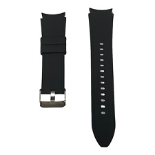 Samsung Galaxy Watch 4 40 44mm Classic 42 46mm Rubber Wrist Band Strap (Black) 