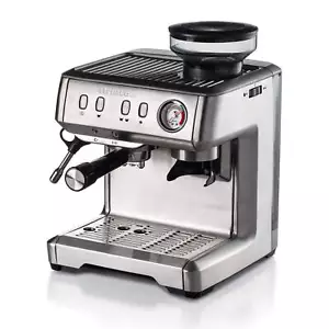 Ariete Macchina da Caffè con Macinacaffè 1313 Inox 1/2 tazze+Montalatte 1600W - Foto 1 di 4