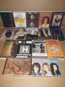 16 Mixed Various/Random Arists Cassette Singles (Late 1980s-Early 1990s) - Imagen 1 de 24