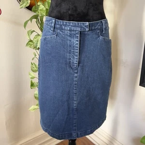 Vintage 90er Ralph Lauren Denim Bleistiftrock - Größe 8 Petite - Bild 1 von 7