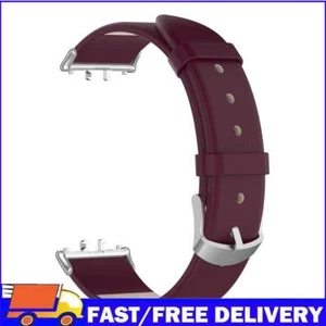 Leather Strap Replacment Watch Bands for Samsung Galaxy Fit 3 SM-R390(Wine Red) - Zdjęcie 1 z 11