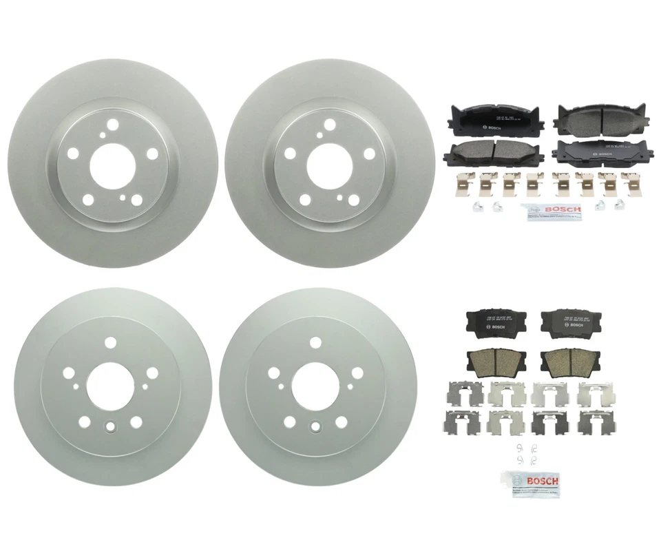 Kit completo de frenos delanteros traseros Bosch rotores de disco pastillas de cerámica para Lexus ES300h ES350 Foto 1 de 1
