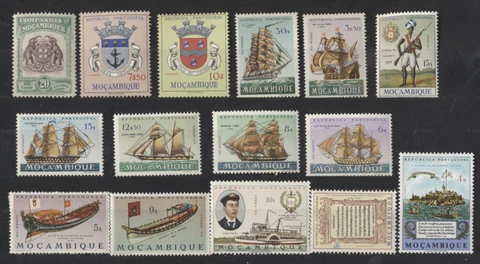 Mozambique Mini - MINT NH Collection 15 Different Topical Stamps Cover