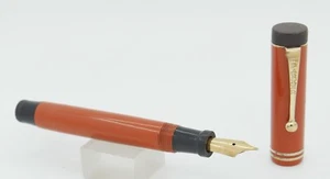 Parker Duofold Jr orange mit Goldrand Füllfederhalter - 14kt Feder - um 1928 - USA - Bild 1 von 6