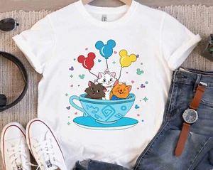 Disney The Aristocats Spinning Cup Marie Berlioz Unisex Adult Kid Shirt 660230 - Picture 1 of 10