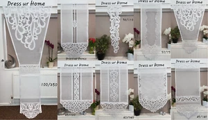 Curtain Panel Cafe Net Curtain Lace White Window Modern Decorative - Picture 1 of 61