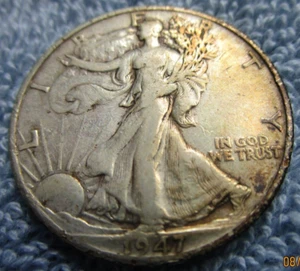 Medio dólar Walking Liberty 1947-D 160-81B20 - Imagen 1 de 2