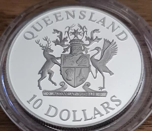 Australia: 1989 $10 Queensland State Series Silver Proof Coin Stunning Condition - Picture 1 of 8