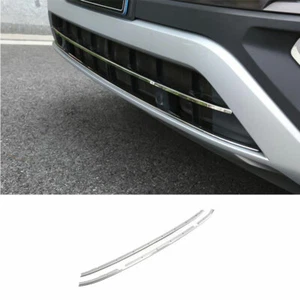 Chrome Steel Front Lower Bumper Grill Grille Strip For 2018-21 Volkswagen Atlas - Picture 1 of 8