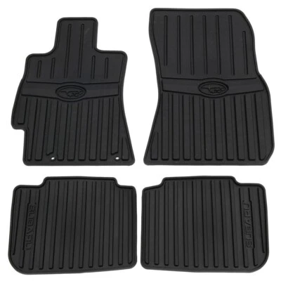 2010-2014 Subaru Legacy Outback All Weather Floor Mats Rubber NEW J501SAJ000 OEM - Image 1 of 2