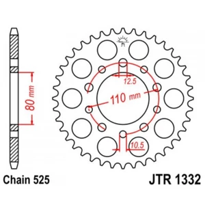 JT Kettenrad hinten JTR1332.47 Stahl Honda XRV 750 Africa Twin 1996 47 Zähne NEU - Bild 1 von 1