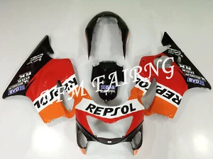 Black Oragne Repsol ABS Injection Mold Bodywork Fairing Panel for CBR600F4 99-00 - Picture 1 of 6