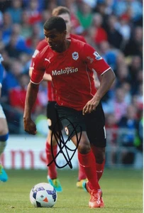 CARDIFF CITY HAND SIGNED FRAIZER CAMPBELL 6X4 PHOTO. - Picture 1 of 1