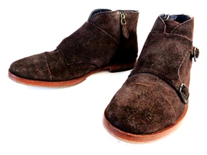 ZAPATOS J DORADO Sacchetto Construcción WMNs 9M Marrón Gamuza Cuero Shootie Pisos - Imagen 1 de 11