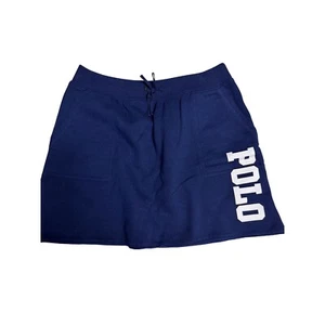 Polo Ralph Lauren Skirt Sweatshirt Drawstring Waist Navy Blue XL - Picture 1 of 3