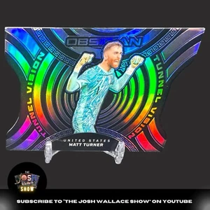 2023-24 Obsidian Soccer Die Cut “Tunnel Vision” Matt Turner 19/30 - Picture 1 of 3