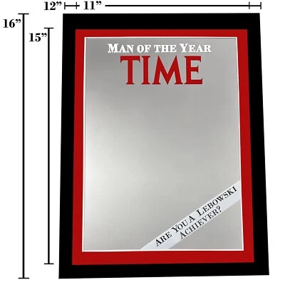Man of the Year Time magazine Mirror: Handmade Replica (12″x16″) - Image 1 of 4