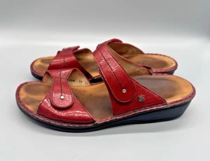 Finn Comfort Shoes Catalina Red Slip On Sandals sz 42 US 11 Orig $255 - Picture 1 of 7