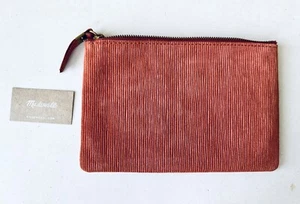 MADEWELL The Pouch Clutch In Corduroy Suede - Russet  - Picture 1 of 5