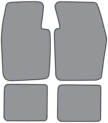 Alfombrilla negra para Plymouth Valiant 1974-1976 4 piezas (FM692F FM18R) 801 Cutpile Foto 1 de 4