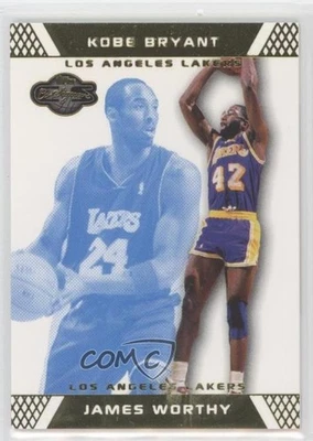 2007-08 Topps Co-Signers Gold Blue /89 James Worthy Kobe Bryant #46 HOF - Image 1 of 2