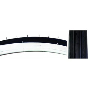 SUNLITE Road Raised Center TIRE SUNLT 27x1-1/4 BK/WH RD 70lb K34 WIRE - Picture 1 of 1