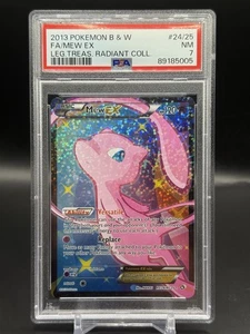 2013 Pokémon B&W Mew EX Full Art UR Legendary Treasures PSA 7 - Picture 1 of 2