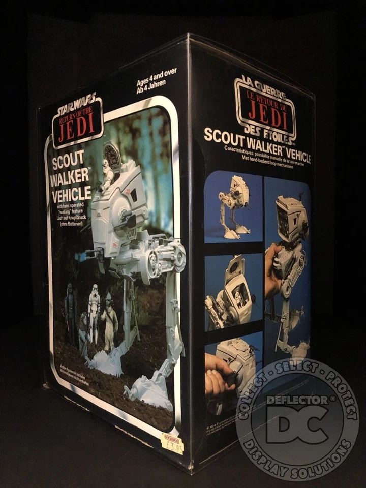 DEFLECTOR DC® Star Wars Scout Walker Vehicle (Kenner/Palitoy) DISPLAY CASE