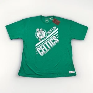 Mitchell Ness Celtics Shirt Mens 4xl Boston NBA Basketball Graphic Tee Green - Picture 1 of 13