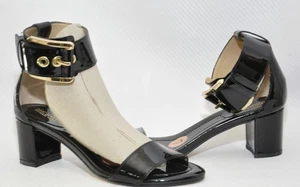Michael Kors Lena Flex Mid Heel Pump Sandal Back Patent Leather 7 New - Picture 1 of 12