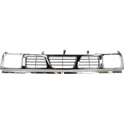 For Nissan D21 Grille 1993 1994 Chrome Shell/Gray Insert Plastic NI1200116 Foto 1 de 4