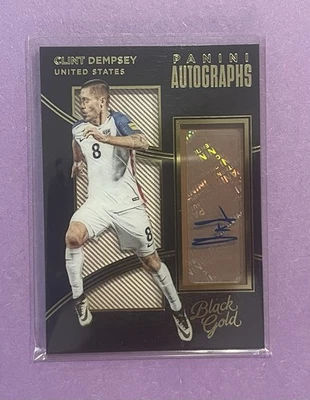 Clint Dempsey 🇺🇸 2016-17 Panini Black Gold Auto - Image 1 of 2