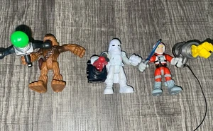 Playskool Star Wars Galatic Heroes Figuras LOTE DE 3 Storm Trooper Chewbacca LUKE - Imagen 1 de 5