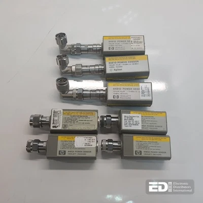 (3x) HP 8481D Power Sensor 10MHz–18GHz and (4x) 8482A 100kHz-4.2GHz *for Parts* - Image 1 of 4