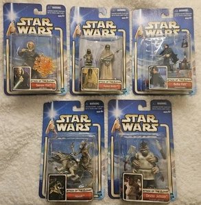 Lote 5 FIGURAS STAR WARS 2002 El Ataque de los Clones Colección 2 De Colección Burbuja Transparente - Imagen 1 de 9