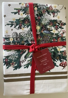 Williams Sonoma TwasThe Night Before Christmas Tablecloth  70”x 108” Holiday New - Image 1 of 3