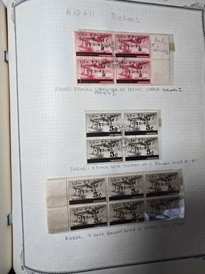 Joystamp: Advance PHILIPPINES Scott No. N 10 & 11  Errors Collection On Pages  - Image 1 of 4