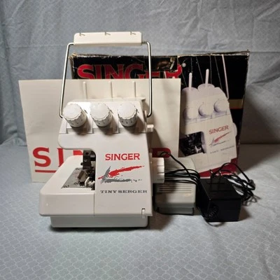 Singer Tiny Serger TS-380 Plus With Box, Only Missing Spools, Tested Working - Image 1 of 4
