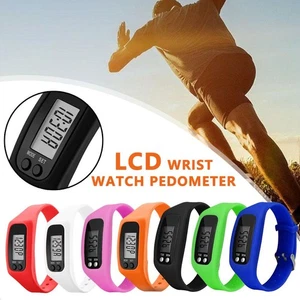 Multicolour Pedometer Watch Silicone Step Counter Sports Calories Stepper,2025 - Picture 1 of 21