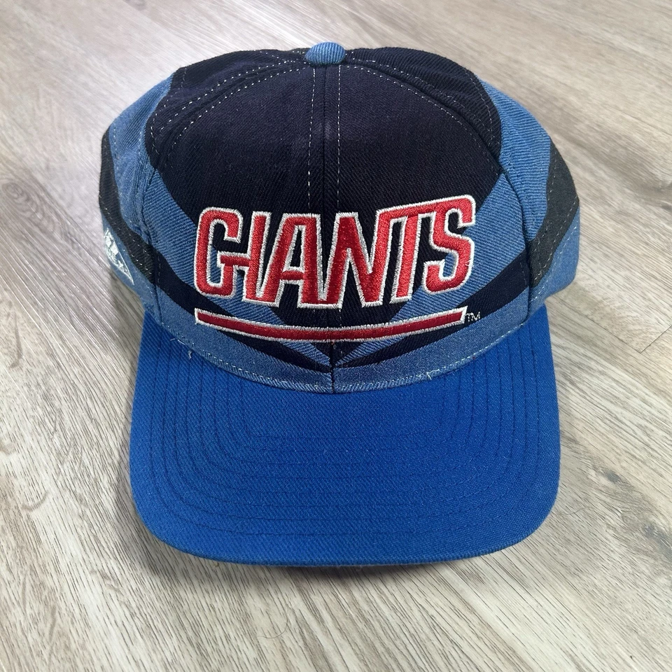 De Colección New York Giants Snapback Sombrero NFL Fútbol Apex One Negro Azul Gorra de Lana Foto 1 de 4