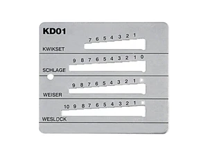 4 in 1 Key Decoder - KW1, SC1, WK1, WE1 - Stainless Steel - Made in USA - Picture 1 of 12
