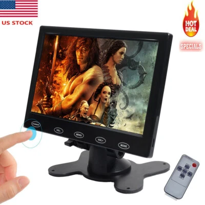 Mini 9" Security CCTV Monitor PC Screen AV/VGA/HDMI Video for DSLR POS Car DVD - Image 1 of 4