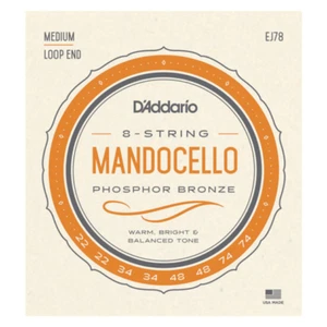 D'Addario EJ78 Phosphor Bronze Mandocello Strings; 8-string 22-74 - Picture 1 of 3